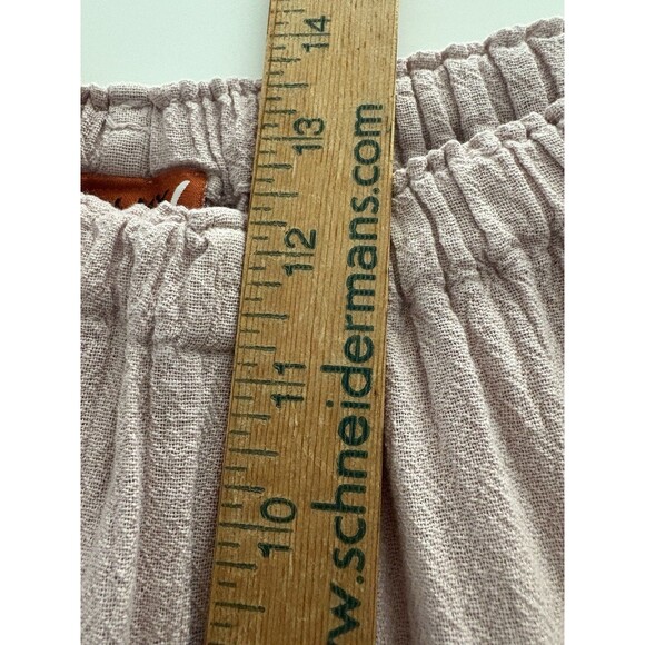 Oh My Gauze! Pants Sz 1 S/ M Dusty Rose Wide Leg Lagenlook Cotton Coastal Beach - Picture 10 of 16